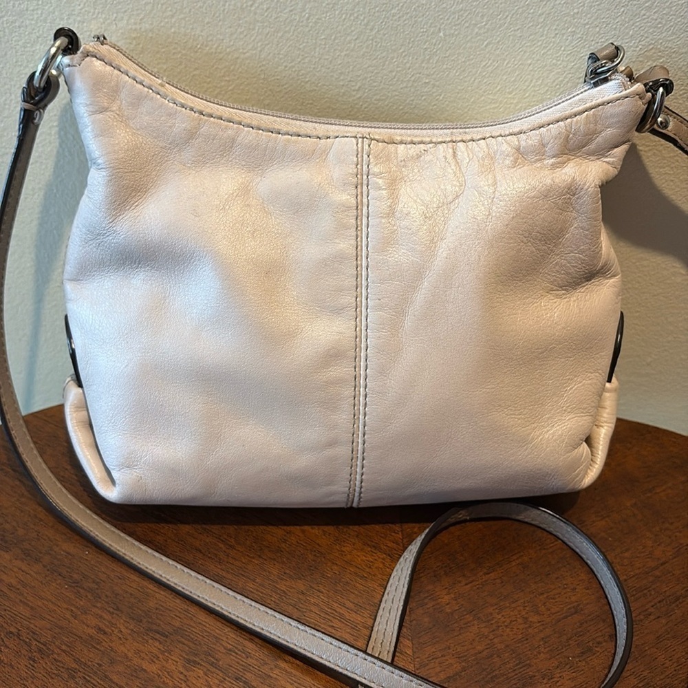 Coach   Mini bag  Crossbody  leather beige/taupe strap & trim  Silvertone
VGUC - Picture 8 of 17